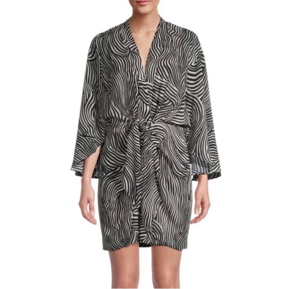 Bailey 44 Kimono- Style mini dress with front tie.